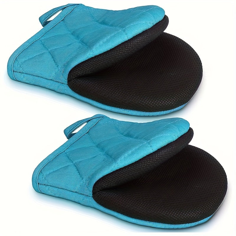 2pcs Multi-Ply Durable Kitchen Oven Mitts For Cooking & Baking - Non-Slip, Heat Resistant Gloves, Food Safe - Perfect For Graduation, Juneteenth, Labor Day, Grandparents Day, Earth Day Celebrations, Thanksgiving, Christmas, New Year's, And More