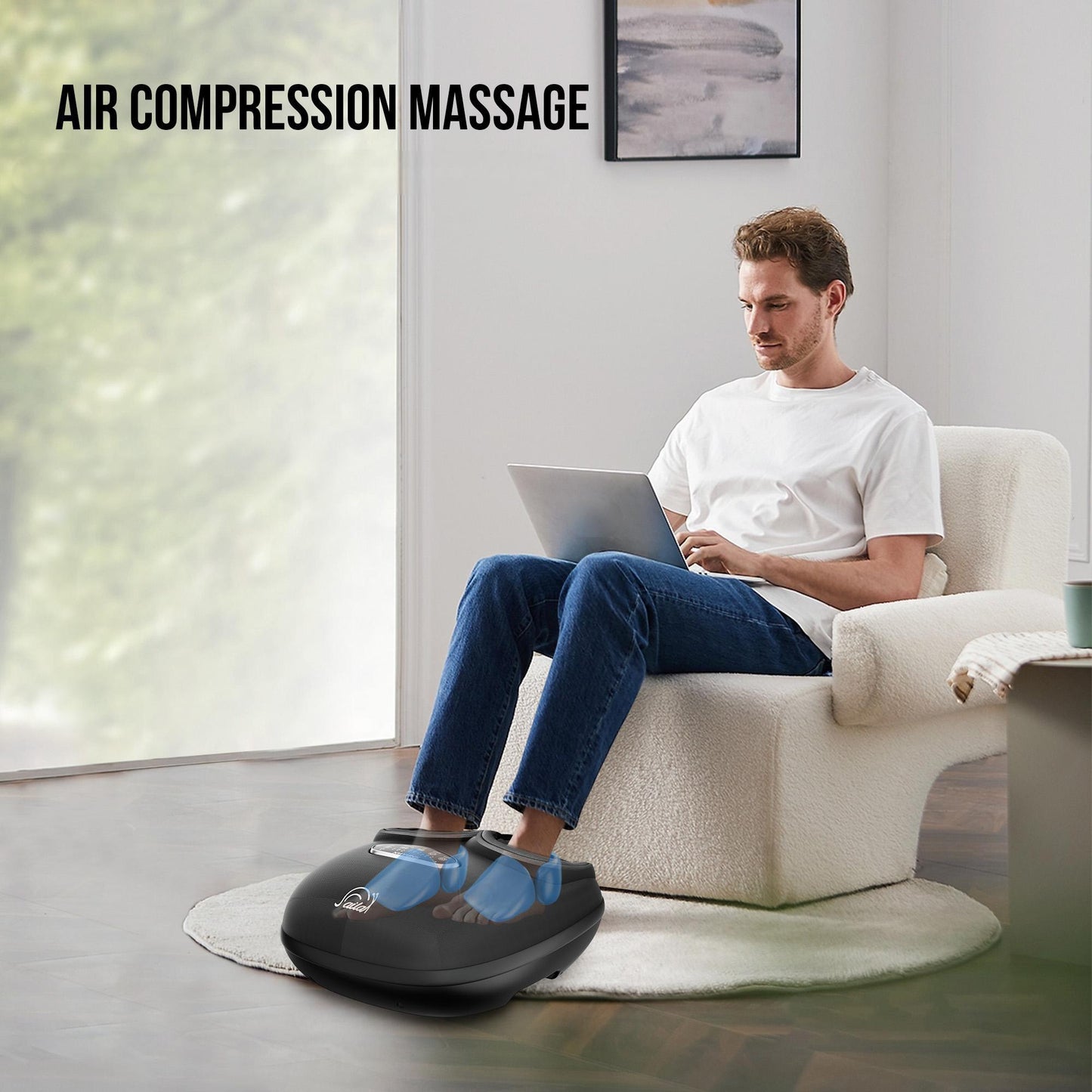 Snailax Shiatsu Foot Massager with Heat, Deep Kneading, Compression, Vibration, Christmas Gifts For Dad and Mom