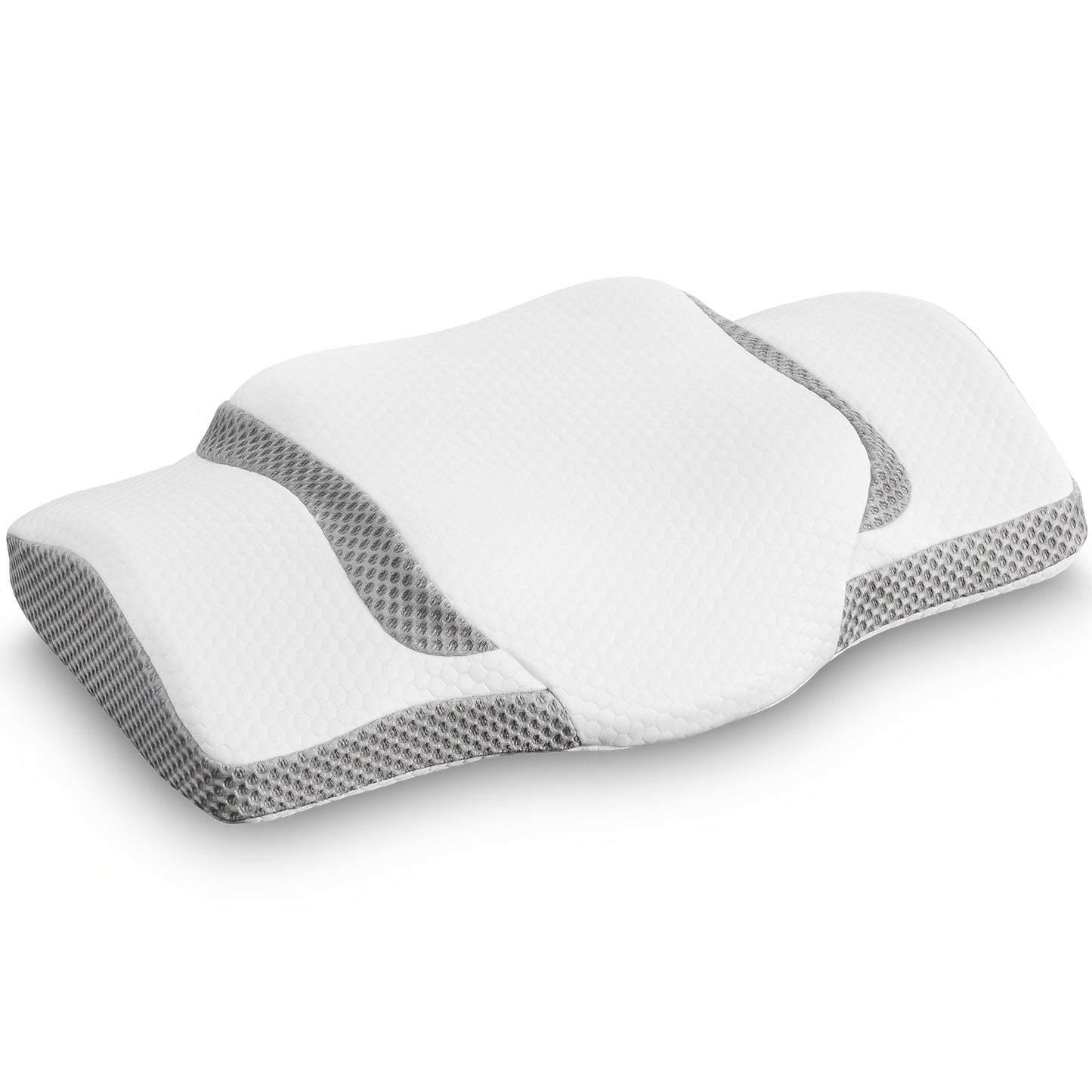 Cervical Neck Pillow, Ergonomic Contour Neck Pillows, Memory Foam Orthopedic Bed Pillow For Side Back Stomach Sleeper, Neck Pillow With Cooling Pillowcase