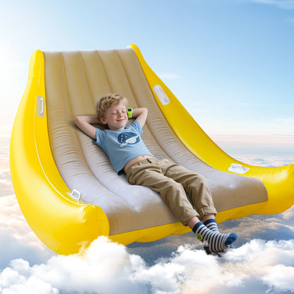 Portable Inflatable Sofa with Pump - No Assembly Required Indoor/Outdoor Folding Chair Bed Suitable for Camping, Backyard, Patio - Lightweight Inflatable Seating, Perfect Gift for s &