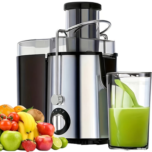 Multi-function Juicer, Juice Extractor, Blender, Food Processor, 3-inch Wide Mouth Juicer Extractor for Vegetables and Fruits, 3-Speed Settings, Easy to Clean, Convenient Installation, One-Touch Operation, Multi-purpose with Detachable Parts