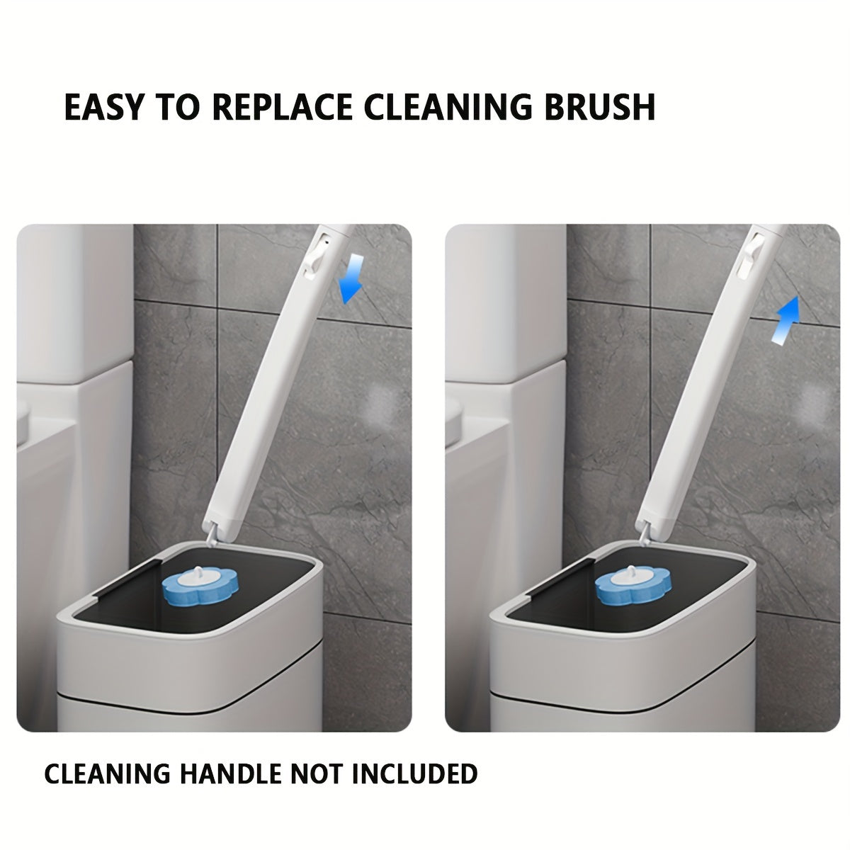 18pcs/36pcs/54pcs, Disposable Toilet Brush Head Refill, Disposable Toilet Bowl Cleaning Brush Replacement Head, Bathroom Cleaning Brush Heads, No Dead Corner, Cleaning Supplies, Cleaning Accessories | Optional Handle Only