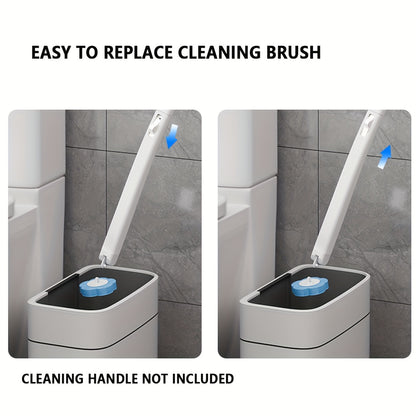 18pcs/36pcs/54pcs, Disposable Toilet Brush Head Refill, Disposable Toilet Bowl Cleaning Brush Replacement Head, Bathroom Cleaning Brush Heads, No Dead Corner, Cleaning Supplies, Cleaning Accessories | Optional Handle Only