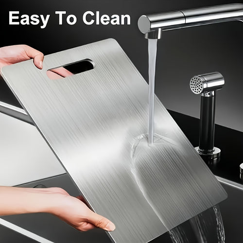 Premium Cutting Board - Dual-Sided Construction, Crafted from Stainless Steel, Ideal for Culinary Spaces And Dining Establishments, Excellent Value for Money, Great for Compact Kitchens, Rvs, And Small Households, User-Friendly, Long-Lasting