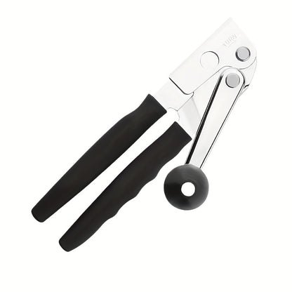 Heavy-Duty Manual Can Opener with Lever - Stainless Steel Construction, Non-Slip Grip - Commercial & Home Kitchen Use - Easy Can Opening Tool for Restaurants, Households - Durable Can Opener for Heavy-Duty Cans & Bottles, Restaurant Equipment, Ergonomic H