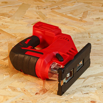Cordless Jigsaw Tool, Brushless Motor, Variable Speed, Bevel Angle (0°-45°), LED Light, with 3-position Rail Setting for Straight Lines, Curves, Circles, And Cutting (no Battery).