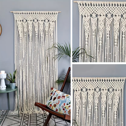 1pc Large Bohemian Tapestry Wall Hanging - Vertical Boho Wall Decor with Boho-Chic Patterns, Boho Bedspread Design Suitable for Weddings, Bedrooms, Living Room - Vertical Wall Hanging Decorations