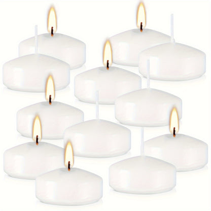 2-Inch 50-Pack Floating Candle (Approx. 1.97inch*0.79inch) Holiday Candles, Perfect for Weddings, Graduation Season, Back-to-School, Halloween, Christmas Decorations