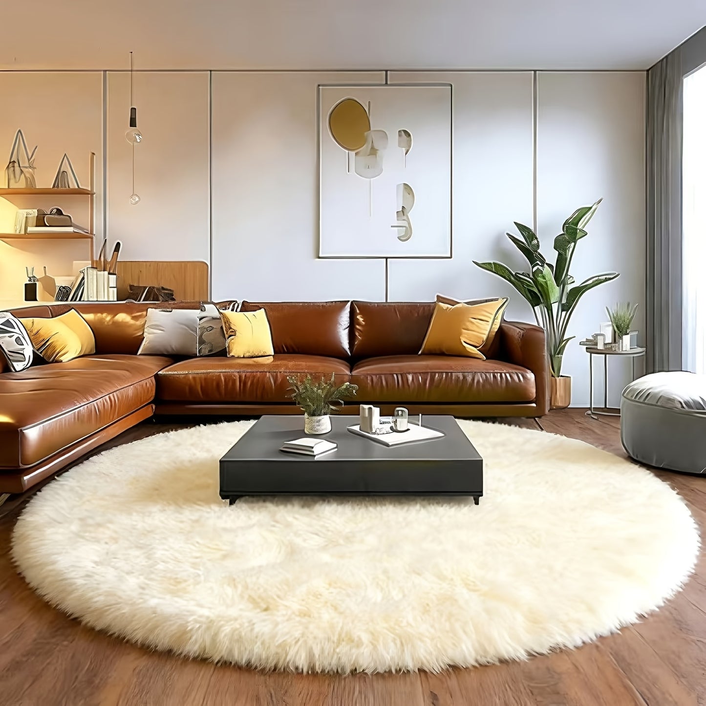 Fluffy Area Rug Large Soft Shag Carpet for Living Room Bedroom – Non-Slip Ultra Thick Plush Floor Mat, Multiple Sizes & Colors, Home Decor