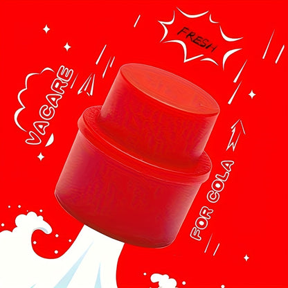 3-Pack of Soda Bottle Caps - Squeeze Caps to Restore Bubbles And Lock in Freshness - Leak-Proof Seal - Easy to Identify in Black, Red, And Black-And-Red Combinations - Suitable for Refrigerator, Travel, And Outdoor Use, The Perfect Christmas Gift