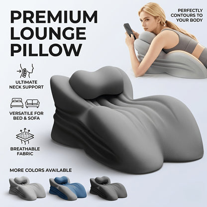 Wedge Pillow Memory Foam – Ergonomic Cervical & Lumbar Support for Stomach, Side & Back Sleepers | Breathable Removable Washable Cover, Multi-Use for Sleep, Office & Reading, Great Gift for Couples