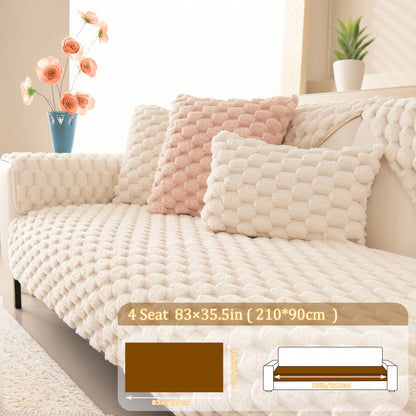 35.5x83inch Sofa Pads (2/3/4-Seat) Anti-Scratch - Non-Slip, Cozy & Durable - Perfect for Couches, Sectionals, Recliners Pet-Friendly- Beige, Light Brown, Light Grey (Machine Washable) Multiple Sizes Available 35.5x63inch 35.5x71inch