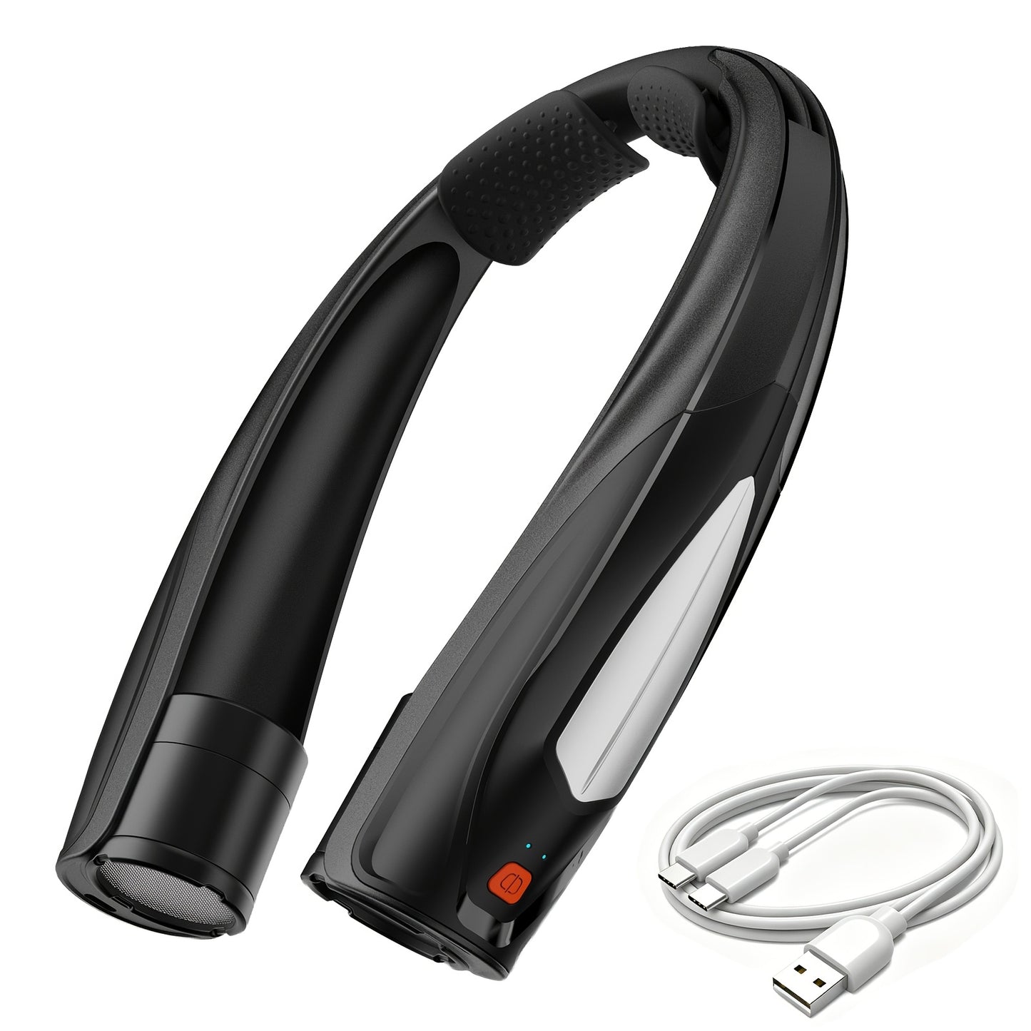 Ultra-Long Battery Life: 6-20 Hours, Dual Wind Speeds, Super Quiet Brushless Motor, 3000mAh*2, Durable USB Charging, Soft Silicone Neck Strap, Ideal for Work, Travel, Sports, and Outdoor Activities, Outdoor Sports Fan|Ergonomic Neckband Fan|Durable