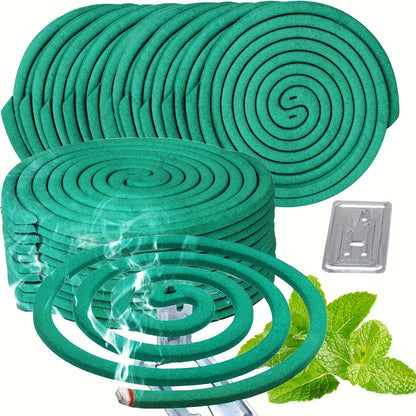 Large Natural Spiral Incense Coils, Long-Lasting Herbal Burn for Outdoor Patio, Camping, Garden, Meditation And Summer Evenings, Fresh Lemongrass Scent