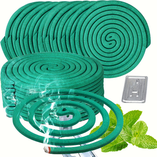 Large Natural Spiral Incense Coils, Long-Lasting Herbal Burn for Outdoor Patio, Camping, Garden, Meditation And Summer Evenings, Fresh Lemongrass Scent