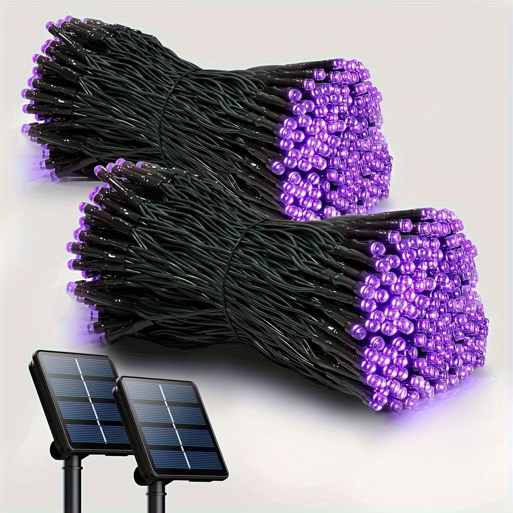 1/2pack 80ft Solar LED Christmas Lights, Independence Day Decorations Lights July 4th Decor LED String Fairy Lights Waterproof IP65 Outdoor LED Tree Lights With 8 Lighting Modes For Independence Day Xmas Wedding Party Garden Yard Decor Lumen 45lm