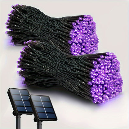 1/2pack 80ft Solar LED Christmas Lights, Independence Day Decorations Lights July 4th Decor LED String Fairy Lights Waterproof IP65 Outdoor LED Tree Lights With 8 Lighting Modes For Independence Day Xmas Wedding Party Garden Yard Decor Lumen 45lm