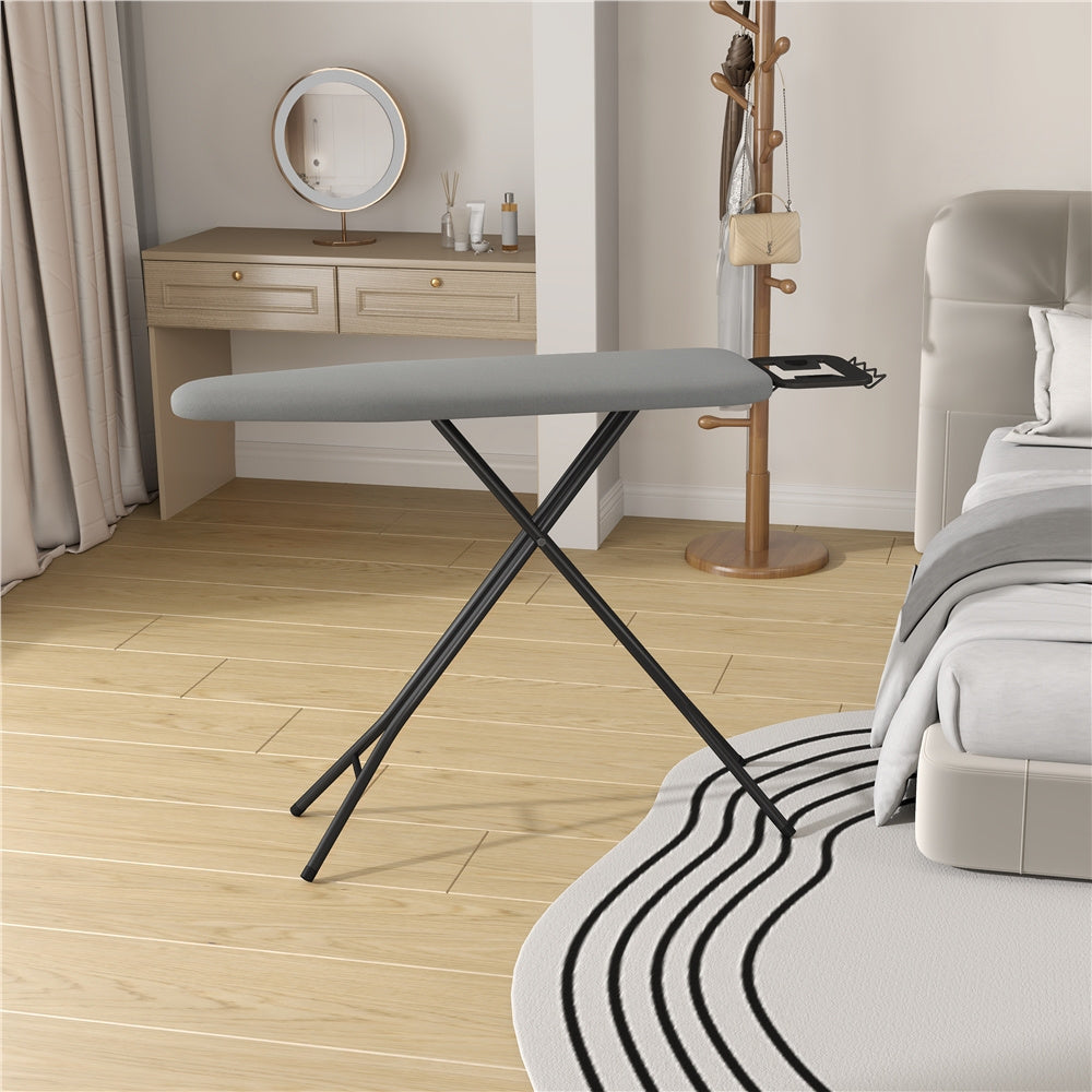 Costoffs Ironing Board Full Size Adjustable & Foldable Iron Table with 4-Leg Stand and 4-Layer Pad, Portable Iron Board for Home, Dorm, Laundry Room, Furniture for Home