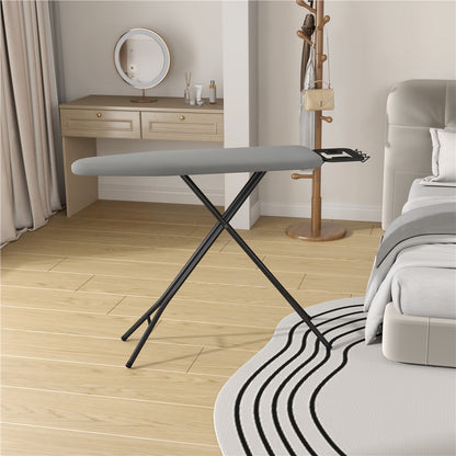 Costoffs Ironing Board Full Size Adjustable & Foldable Iron Table with 4-Leg Stand and 4-Layer Pad, Portable Iron Board for Home, Dorm, Laundry Room, Furniture for Home