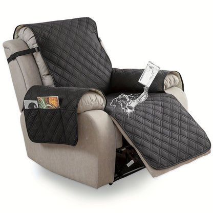 Multi-functional 23-inch Recliner Cover With Practical Pockets - Easy To Install, Scratch-resistant, Machine Washable, Suitable For Outdoor Use And Pet Protection, Easter Decoration