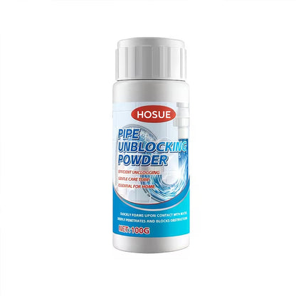 Drain Unclogging Powder, Sewer Cleaner, Kitchen And Bathroom Pipe Unblocker. Rapidly Dissolves Hair And Grease. Odorless Drain-Clearing Formula. Suitable for Kitchen, Bathroom