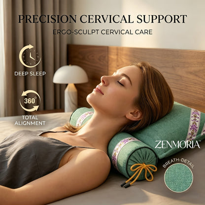 Detachable 2-in-1 Pillow, Premium Buckwheat Filled, Ergonomic Comfort & Relaxing Pillow for American Lifestyle..
