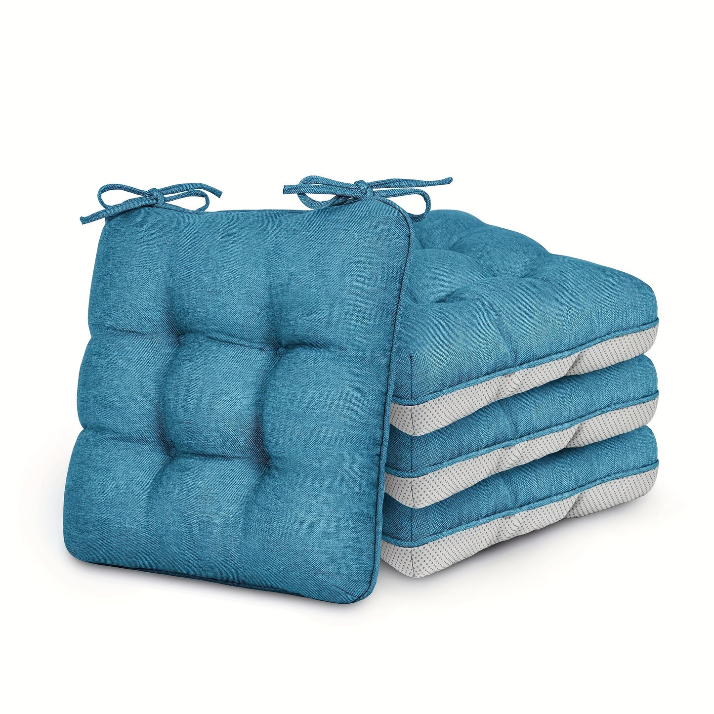 New Year 4/8pcs Memory Foam Chair Cushions, M L Size Available, Outdoor/Indoor Chair Pads for Dining Chairs 4/8 Pack, Seat Cushions for Kitchen, Dining Room, Office, Patio Chair