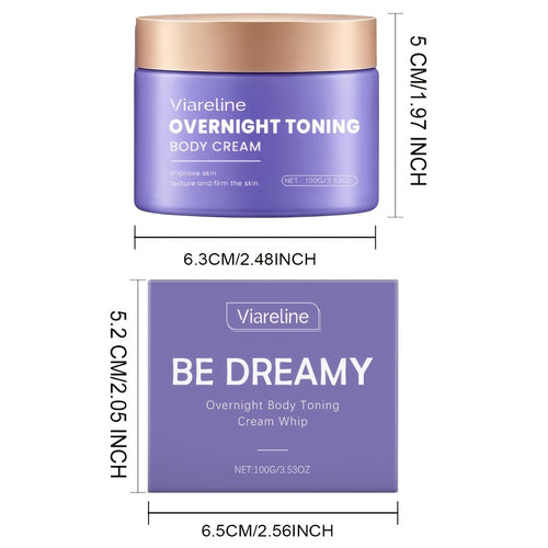 6pcs Dreamy Night Firming Cream - Women's Firming Body Lotion, Sleep Shaping Night Cream, Skin Sagging, Suitable for All Skin Types (3.38oz/pack) - Purple