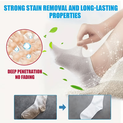 Sock Cleaning Tablets - Deep Penetration Cleaning And Odor Neutralization for Dirty Socks, Removing Sweat, Stains, And Smells (12 Tablets) | Sock Laundry Soaking Tablets | No Scrubbing Required
