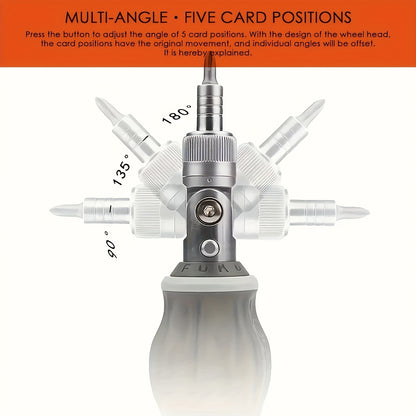 8-in-1 Ratcheting Multitool Screwdriver With Magnetic Tip - Perfect For DIY And Repair Projects