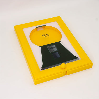 Wall-Mounted Square Photo Frame & Candy Dispenser with Picture Display Shelf - Horizontal Suitable for Candies, Nuts, Pet Treats Storage - Decor,, Office - Space-Saving Picture Frame and Treat Holder