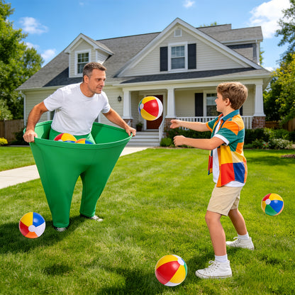 2pcs Grandma-style Pants Courtyard Fun Games, Grandma-style Pants Outdoor Team Building Games, Grandma-style Pants Casual Outdoor Games (Including Elastic Balls), Party Games & Activities,Summer Party Games,Interactive Party Games,Baby Shower