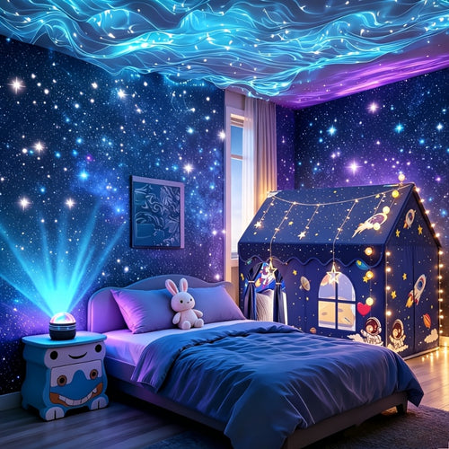 Ancient Starlight LED Star Projector - 7-Star Lighting Effect, Usb-Powered Night Light, Suitable for Bedrooms, Camping, Weddings And Home Decoration - The Perfect Holiday Gift