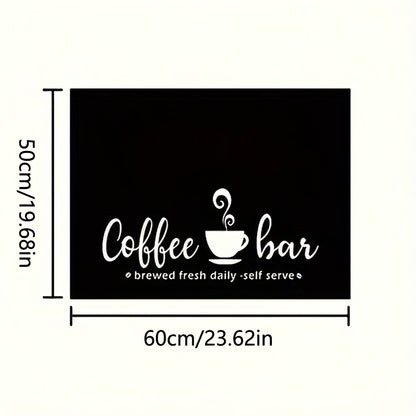 Multifunctional Coffee Machine Mat, Placemats, Bohemian Style Coffee Bar Mat for Coffee Station Accessories and Storage, Absorbent Dish Drying Mat, Suitable for Kitchen Countertops, Cute Abstract Stone Coffee Bar Decor, Coffee Machine Mat, Gift