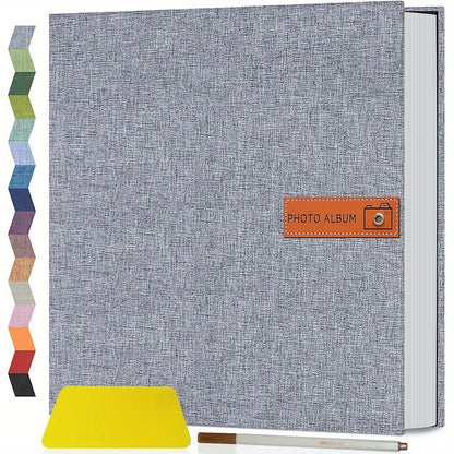 1pc Large Photo Album Self Adhesive 4x6 5x7 8x10 Scrapbook Album Picture Book, Gifts For Mom, Family Baby And Wedding, With Metal Pen And Plastic Board Photo Album Book Valentines Day Gifts Mother'S Day Gift
