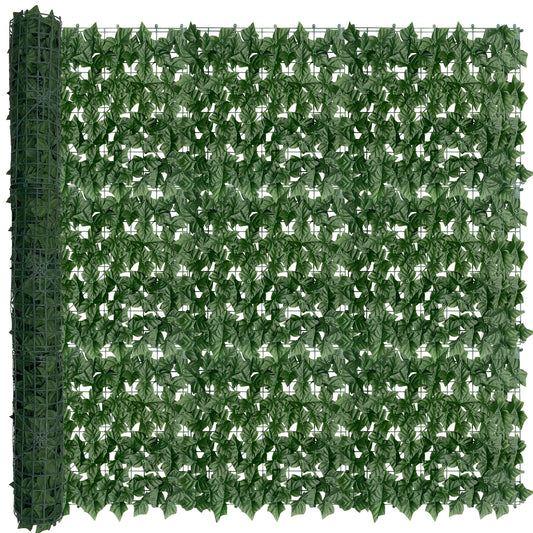 Artificial Ivy Privacy Fence Screen – UV-Resistant Faux Ivy Hedge Panel for Outdoor Patio, Garden, Balcony & Fence Cover | Realistic Greenery Wall Decor | Multiple Sizes Available