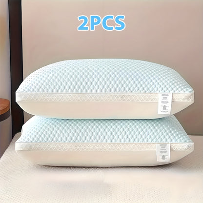 [Soft Massage Neck Pillow] 2pcs Soft Massage Neck Pillows - Buy 1 Get 1 Free, Adjustable Ergonomic Orthopedic Contour Support, High Quality Pillow Core, Removable Cover for Sleeping Comfort