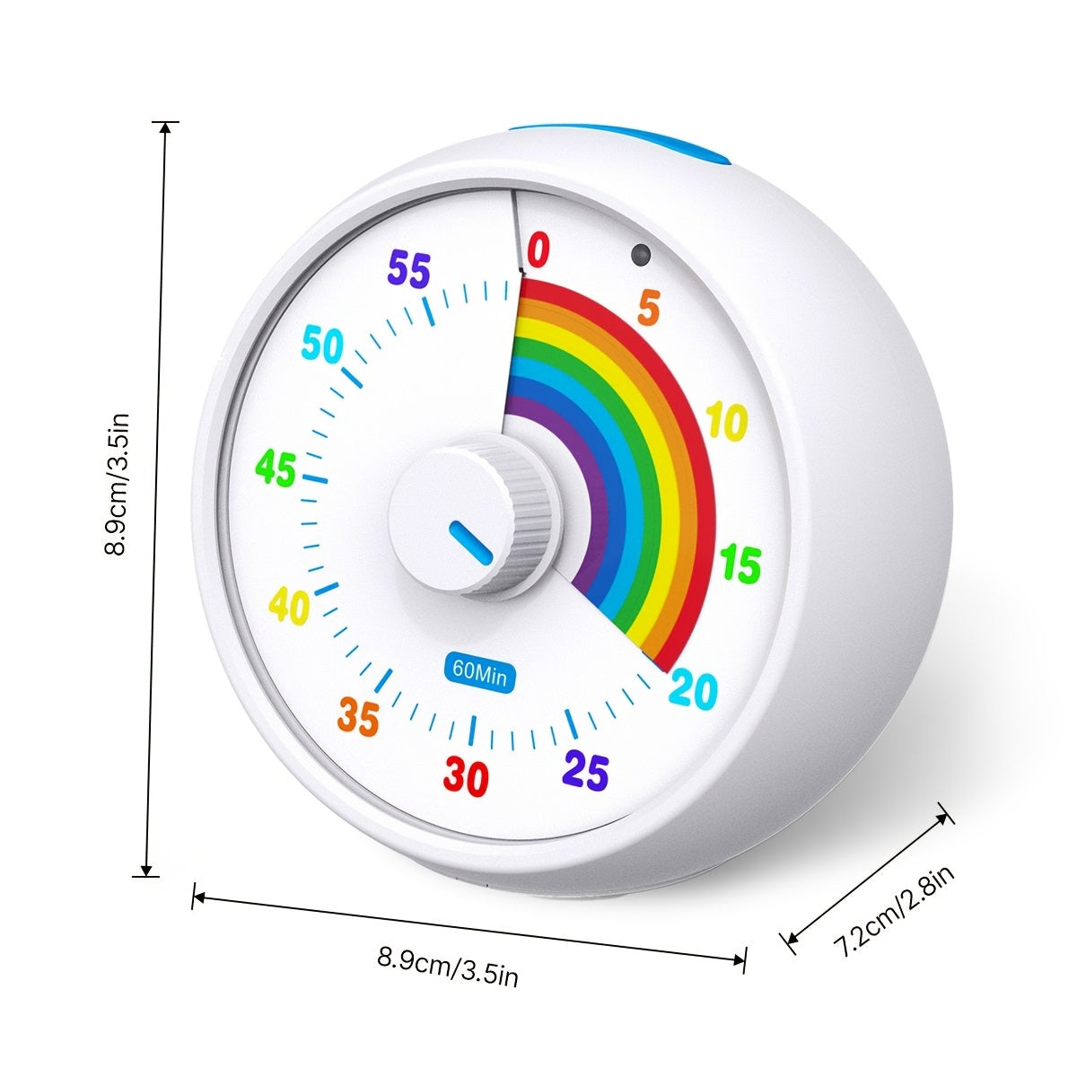 Visual Countdown Timer, 60-Minute Timer Suitable for Classrooms, Offices, Kitchens, And Desktops, Featuring Silent Operation for Effective Time Management