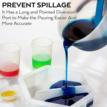 1set Silicone Resin Measuring Cup Kit DIY Tools Set Trendy Accessories Hand Craft DIY Slime Measuring Cup