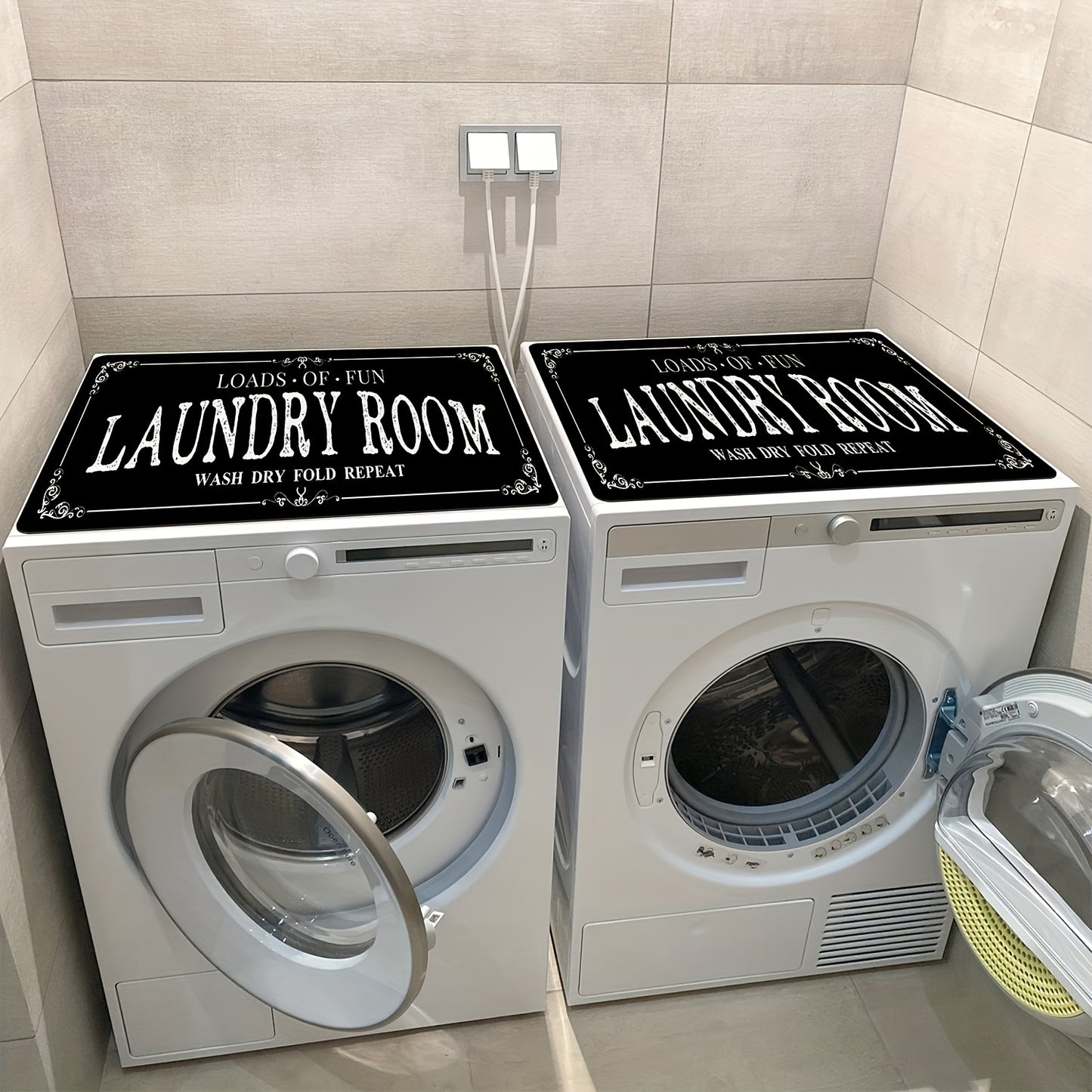1pc New Luxury And Fashionable Washing Machine Mat, Dish Drying Mats, Tableware Drying Mat, Bowl And Plate Mat, Quick-drying, Super Absorbent Anti-slip, Kitchen Countertop Mat, Absorbent Mat, Suitable For Kitchen, Living Room, Kitchen Accessories