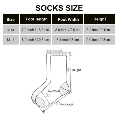 4-Pack Diabetic Socks for Men & Women - Extra Thick Thermal Winter Bamboo Socks with Non-Binding Tops, Circulation Boost & Moisture-Wicking Comfort for Swelling Relief & All-Day Foot Care