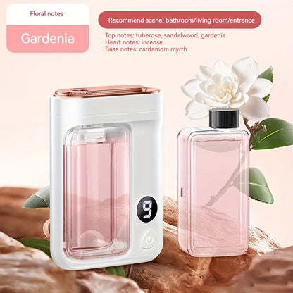 Essential Oil Aromatherapy Diffuser Set, Humidifier with Essential Oils 1/4/8 Hour Timer, 5.07oz Volume, 7 Spray Levels, Aromatherapy Humidifier with Room Decoration Function Mini Aromatherapy Machine