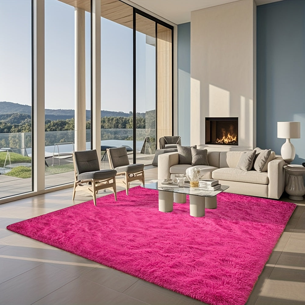 Fluffy Area Rug Large Soft Shag Carpet for Living Room Bedroom – Non-Slip Ultra Thick Plush Floor Mat, Multiple Sizes & Colors, Home Decor