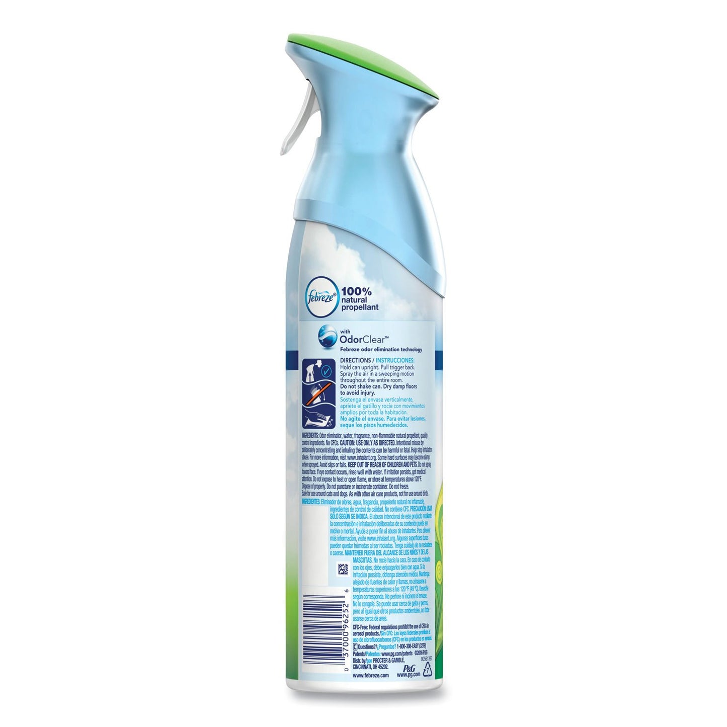 Febreze AIR, Gain Original, 8.8 oz Aerosol Spray Bottles, 6 Bottles per Carton, Sold as 1 Carton
