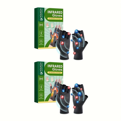 1/2pairs (2/4ps) Breathable Joint Care Gloves - Comfortable Polyester, Ideal For Daily Use & Hand Care - Protect And Care Gloves, Suitable For Sports And Leisure Gloves - For Men & Women