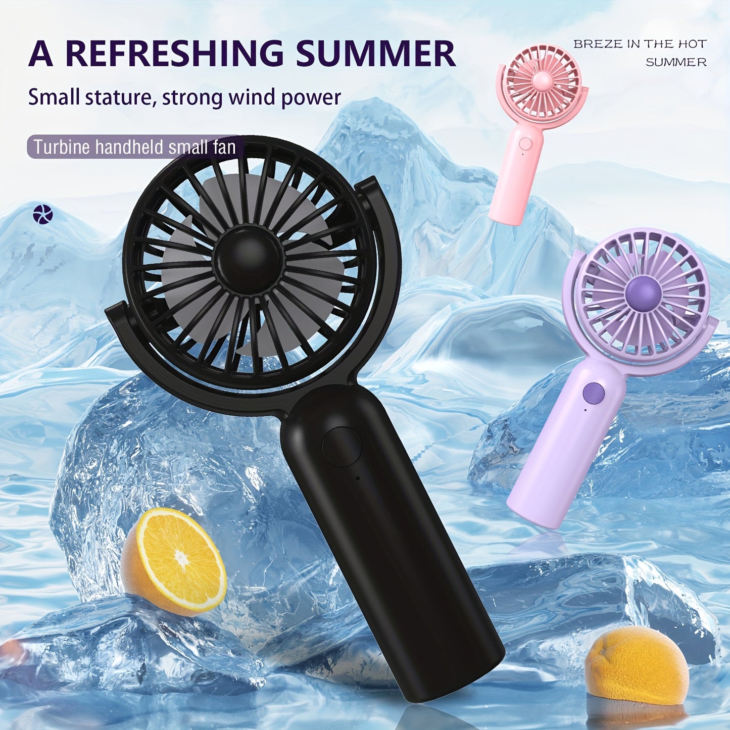 3/6 Pack USB-C Rechargeable Mini Handheld Fan - Features 3 Speed Settings, a Head That Adjusts 180°, And Is Lightweight And Portable, Making It Ideal for Both Indoor And Outdoor Use. A Perfect Gift for Birthdays Or Summer