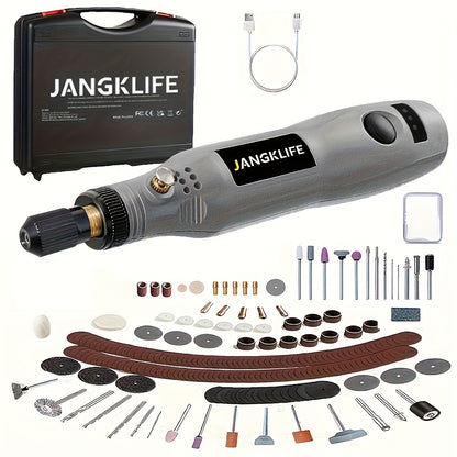 102pcs Cordless Rotary Tool Rechargeable Engraving Pen With Battery Electric Adjustable Speed Carving Pen Portable Wood Engraving Tool For Sanding Polishing Etching - JANGKLIFE