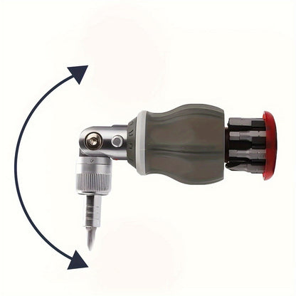 8-in-1 Ratcheting Multitool Screwdriver With Magnetic Tip - Perfect For DIY And Repair Projects