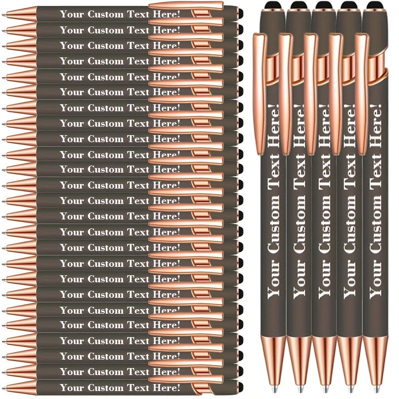 Ballpoint Stylus Pens 30 Pack – 2-in-1 Touchscreen Stylus & Ballpoint Pen with Comfortable Grip, Personalized Engraving, Bulk Set for Office, School, Wedding & Party Favors