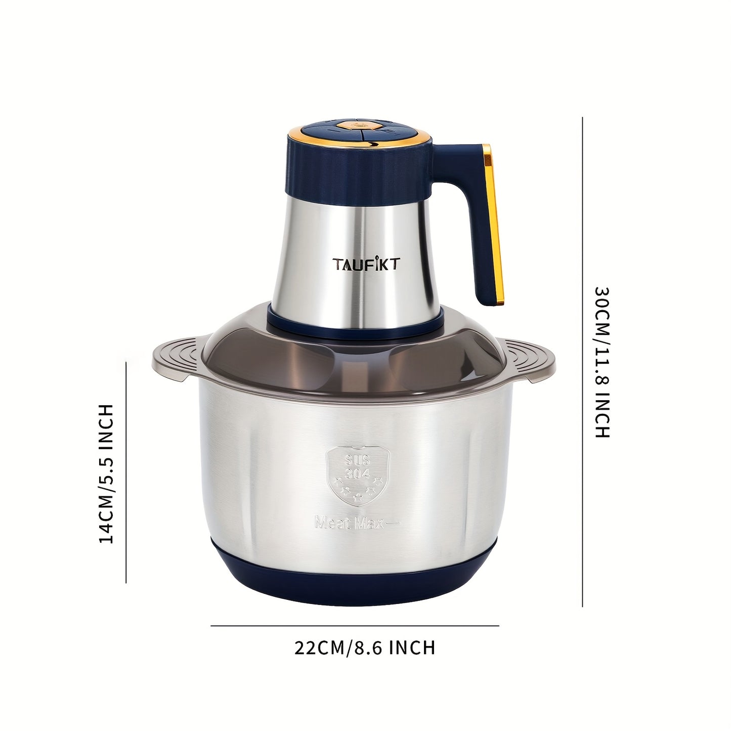 1.32gal 5-speed 6-speed 6-speed Blade 6-second Fast Meat Grinder, Household Function, Minced Vegetable Meat Grinder, Garlic Puree Complementary Food, Juice Noodles, One Machine, 5-speed Electric Cookware, Can Come Into Contact with Food